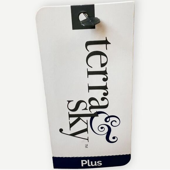 NWT Terra & Sky Short Flutter Sleeve Yellow & White Striped T-Shirt. 2X. 20. 22. - Picture 6 of 8